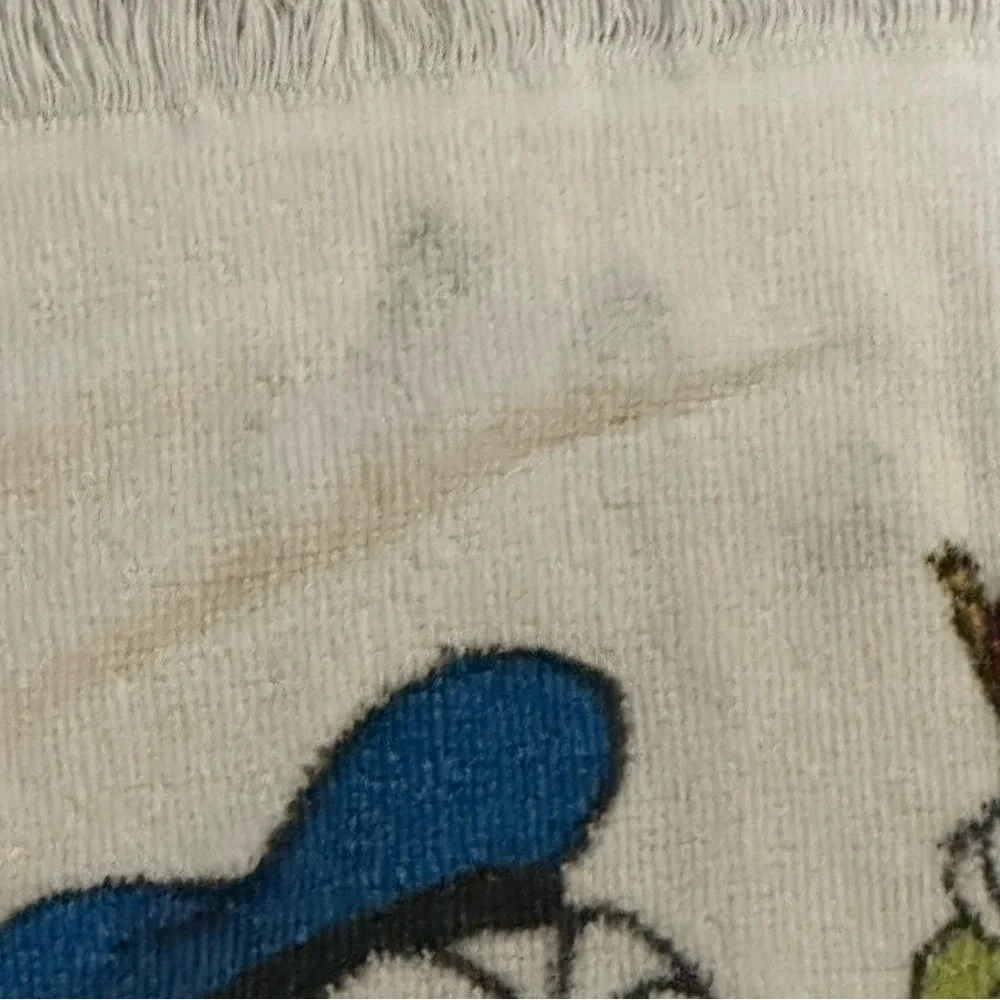 Fashion Manor Vintage Disney hand towel Mickey Mouse Donald Duck made in USA